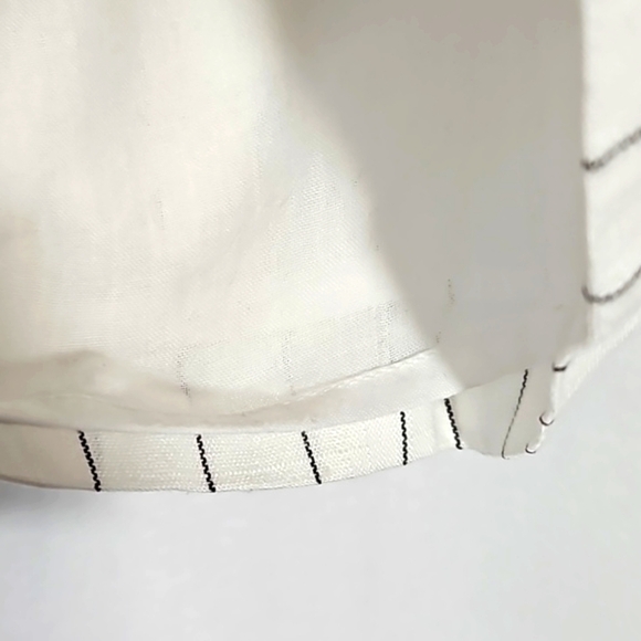 Steve Madden Jessa Linen-Blend White Striped Pull-on Shorts Size S - Picture 8 of 8